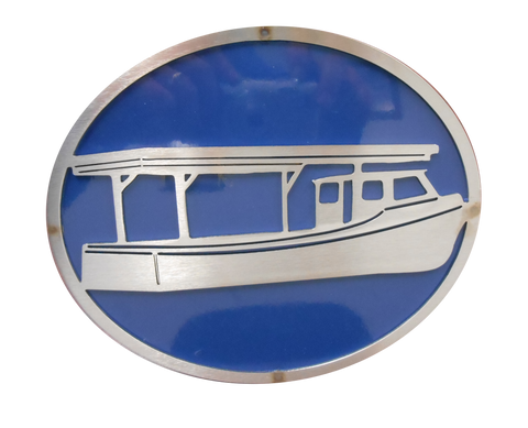 Boat w/Blue Hitch Cover