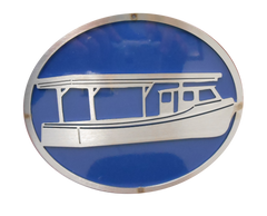 Boat w/Blue Hitch Cover