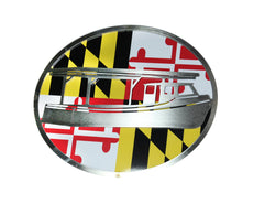 Boat w/Maryland Flag Hitch Cover