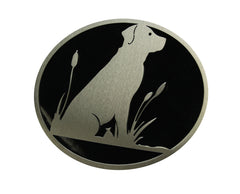 Lab w/Black Hitch Cover
