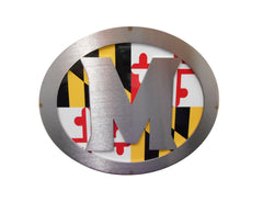 "M" w/Maryland Flag Hitch Cover